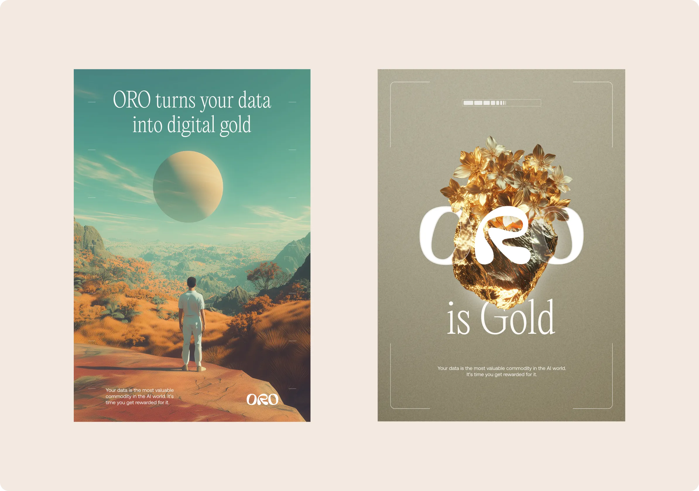 ORO Editorial Print Posters - Digital Gold